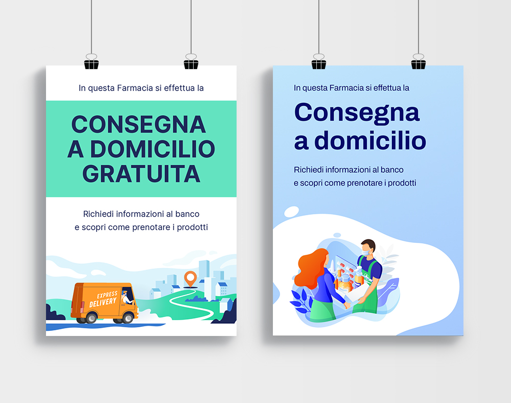 Cartelli consegne a domicilio